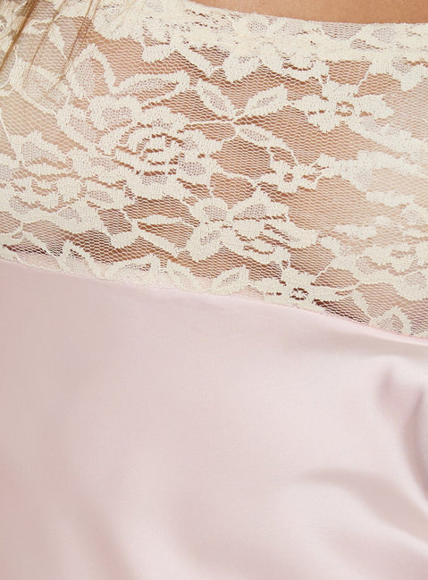 Kiss & Tell Mini Dress Soft Pink