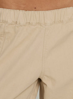 Scarletta Ultra Wide Cargo Trousers Natural