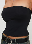 Aurorah Strapless Top Black