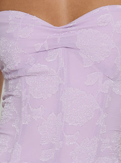 Love From Portofino Corset Maxi Dress Lilac