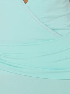 So Major Draped A-Line Maxi Dress Blue