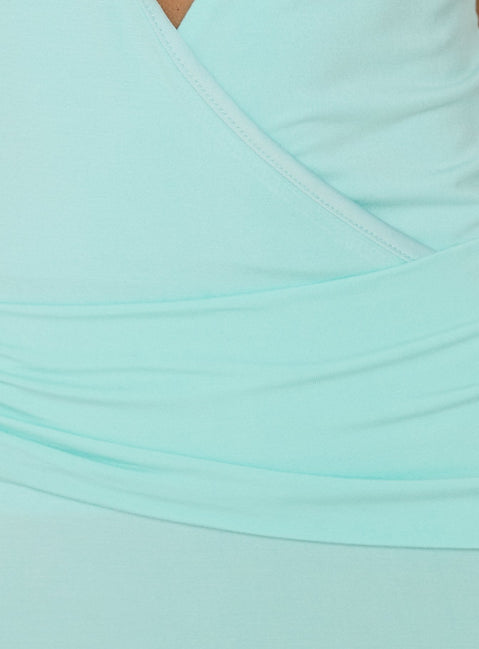 So Major Draped A-Line Maxi Dress Blue