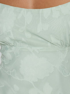 Avienna Maxi Dress Sage Burnout