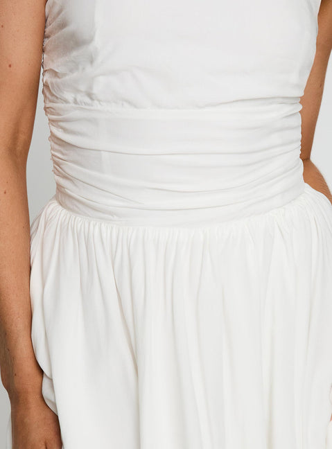 Rashida Strapless Mini Dress White