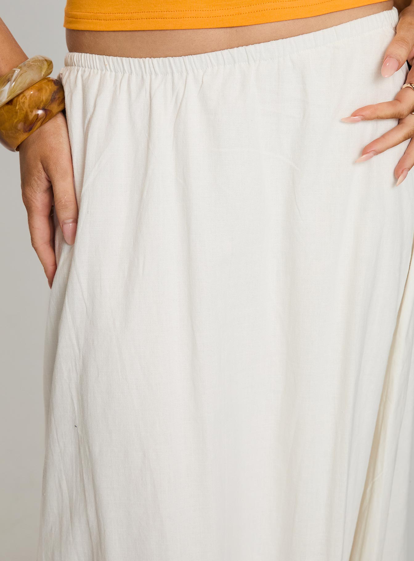 Empress Of Love Maxi Skirt White