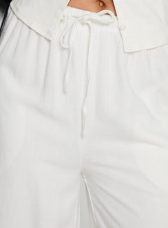 Parklea Linen Blend Pants White