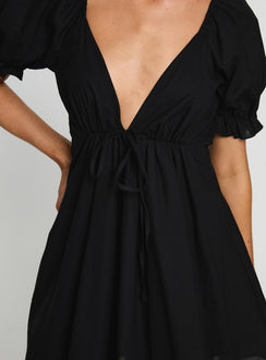 Blissful Mini Dress Black