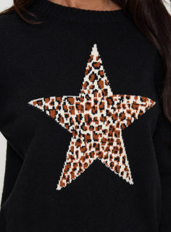 product Princess Polly Run The Party Knit Sweater Black 