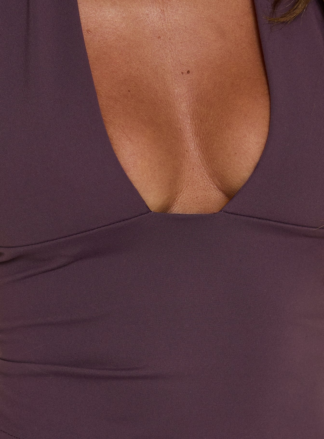 Daily Define Halter Vest Top Aubergine
