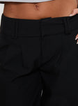 Two Lovers Low Rise Pants Black Petite