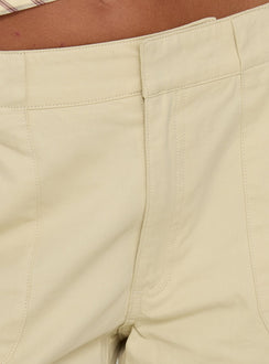 product Princess Polly Indee Cropped Cargo Pants Beige Mid Rise Pants Pants 