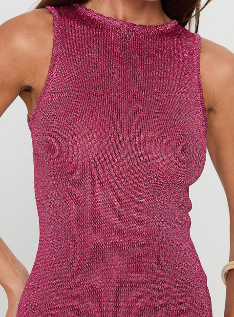 Tourista Maxi Dress Hot Pink