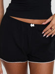 Slow Start Jersey Sleep Short Black