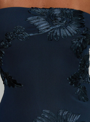 eye makeup for a navy blue dress Square Neckline Black and Blue 2000S Prom Dress  daisystyledress