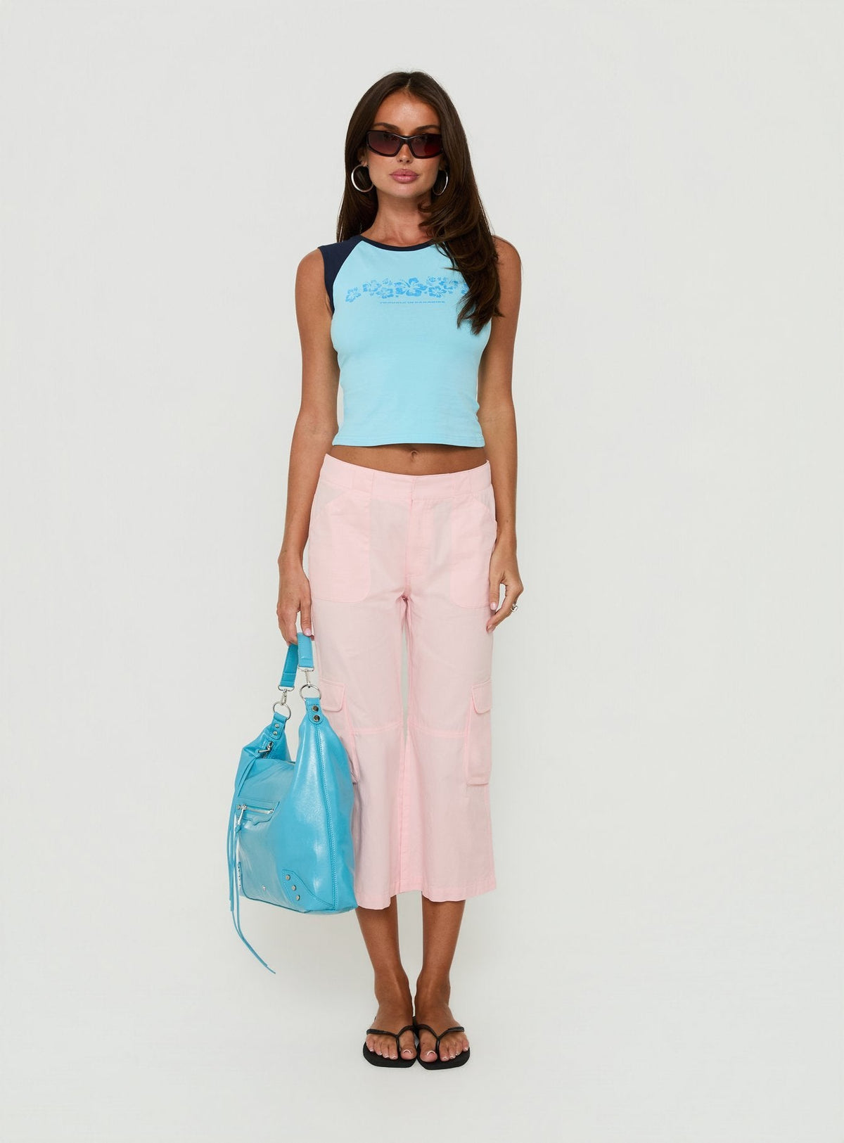 Indee Cropped Cargo Pants Marshmallow Pink