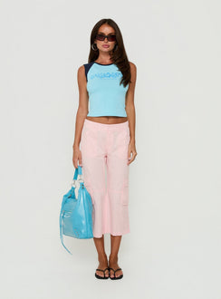 Indee Cropped Cargo Pants Marshmallow Pink