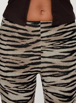 back view of model wearing Princess Polly Docella Pants Tiger 