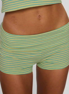 Whimsey Folded Shorts Yellow Stripe