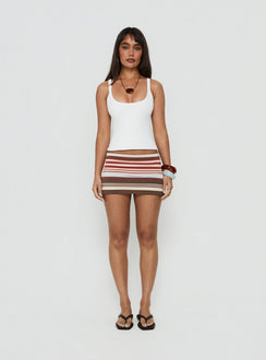 Norelai Strickrockshorts Mehrfarbig gestreift
