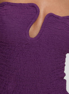 product Princess Polly Secret Moments Strapless Top Purple Sleeveless Plunger 