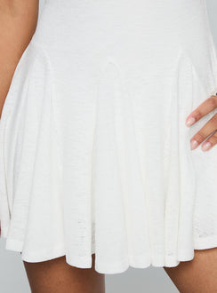 product Princess Polly Writing Vows One Shoulder Mini Dress White Asymmetric Neckline 