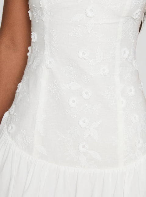 product Princess Polly Envie Strapless Mini Dress White Straight Neck 