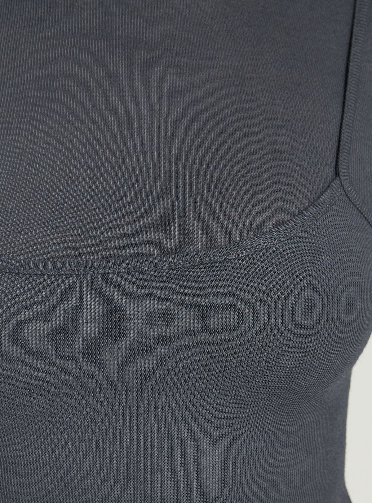 Isibella Layered Long Sleeve Top Charcoal