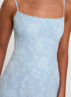 product Princess Polly South Of France Maxi Dress Blue Square Neck 