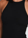 Busy Woman High Neck Top Black