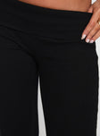 Truth Be Told Straight Leg Pant Black