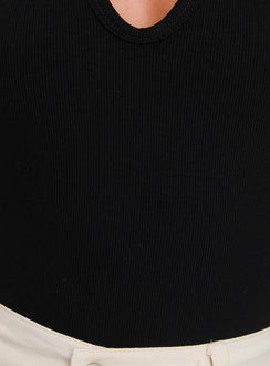 product Princess Polly Find You Halter Bodysuit Black Sleeveless 