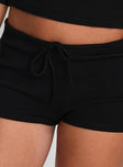 Gracious Low Rise Mini Short Black