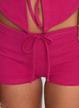 Gracious Low Rise Mini Short Pink