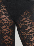 product Princess Polly Peru Lace Pants Black Low Rise Pants 