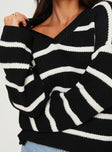 Forte Knit Sweater Black Princess Polly  regular 