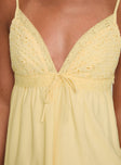 Nicoletta Mini Dress Lemon