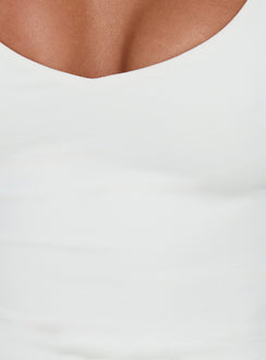 Daily Define V-Ausschnitt Tanktop Weiß