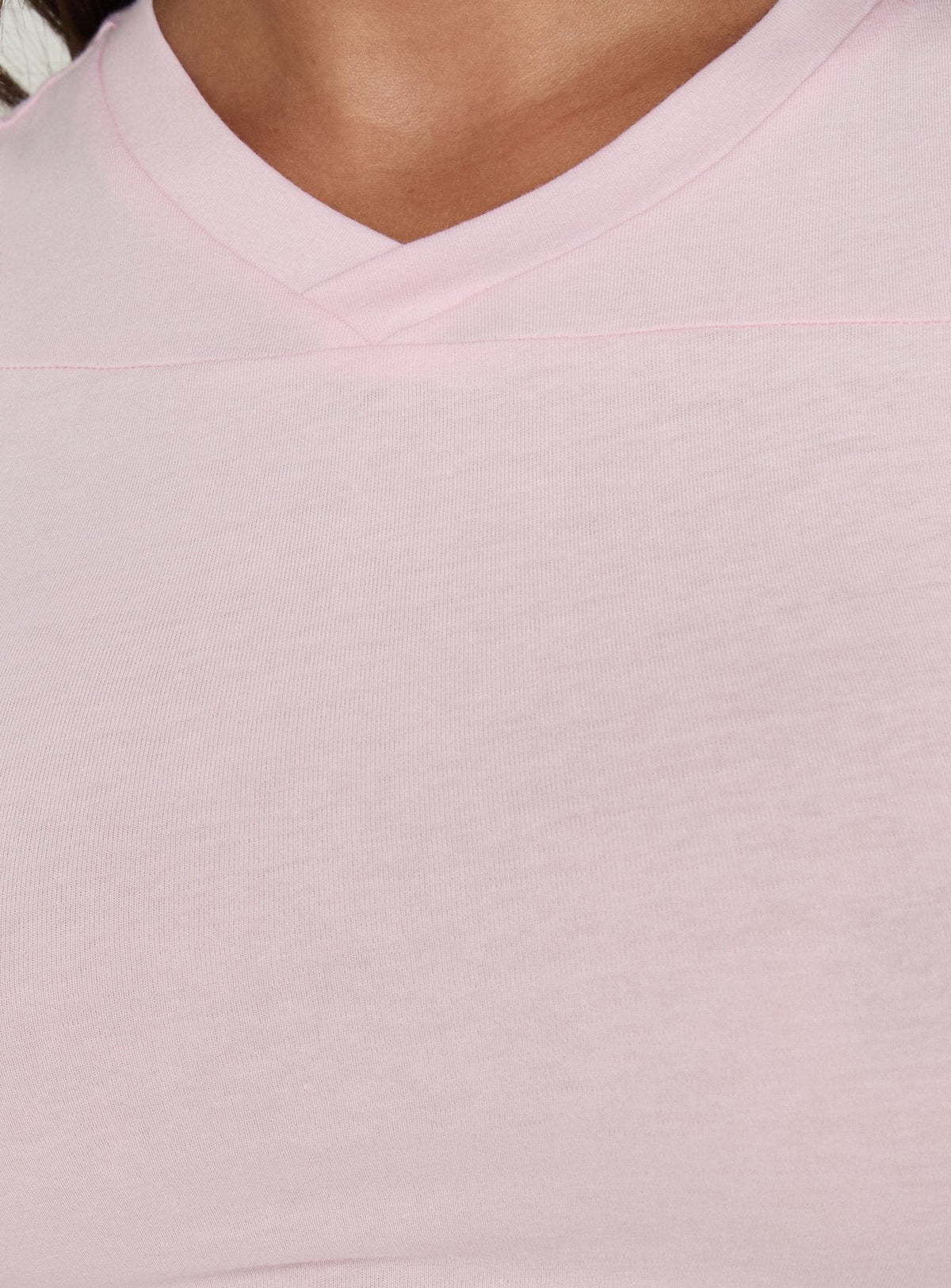 Camrynn High V Boxy Vest Top Pink