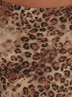 Eliena Maxi Skirt Leopard