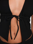 Obviously Halter Top Black