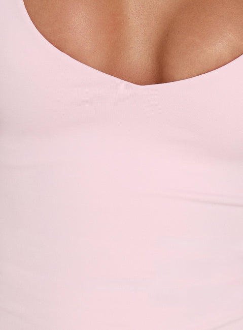 Daily Define V-Ausschnitt Tanktop Rosa