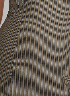 Yumiko Romper Green Stripe Tall