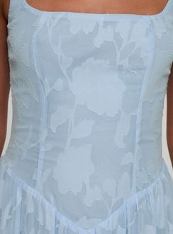 product Princess Polly Angeleina Maxi Dress Blue Floral Square Neck 