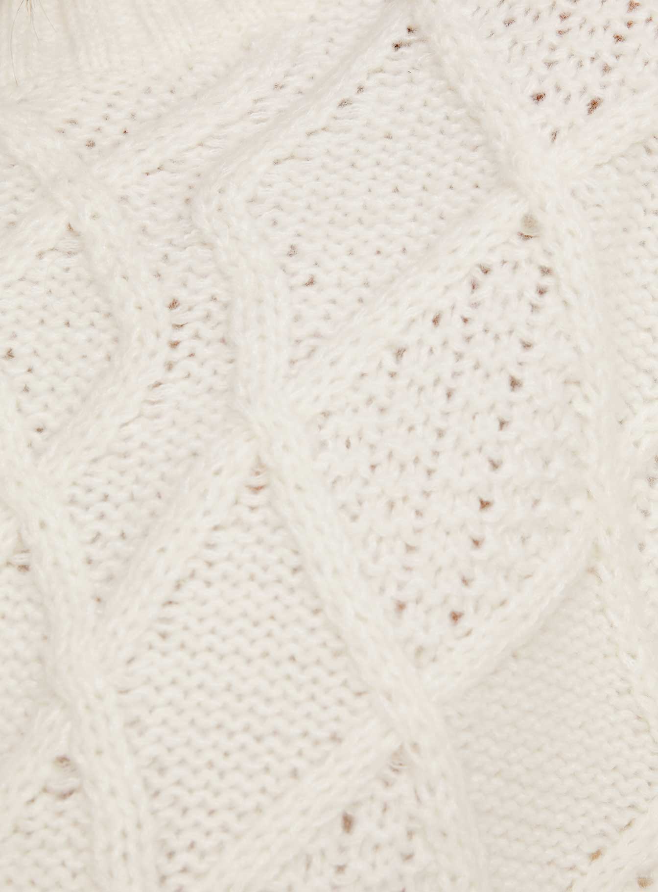 Lewin Cable Knit Sweater Beige Princess Polly  regular 