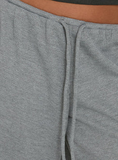 Lyrra Waffle Jersey Jorts Grey