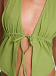 Obviously Halter Top Green