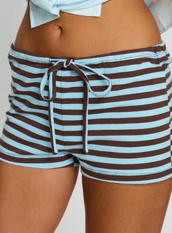 Kourt Bloomer Shorts Chocolate Sea Stripe