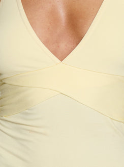 Madelon Langarm-Wickel-Top Butter