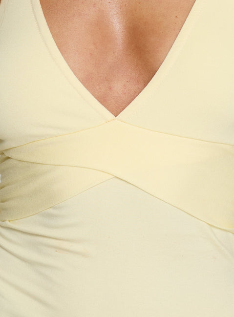 Madelon Langarm-Wickel-Top Butter