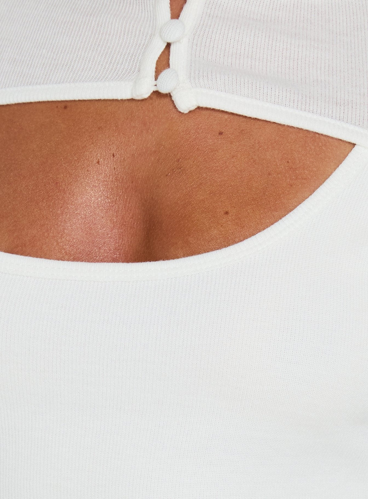 Blancha Layered Bolero Long Sleeve Top White